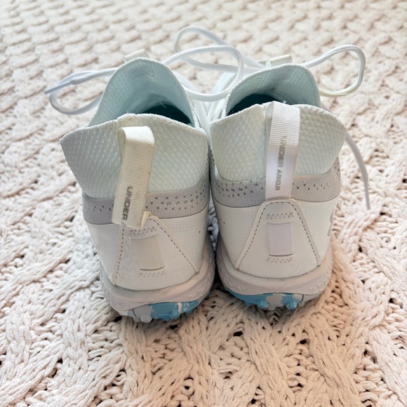 Under Armour Women’s Glory 2 Turf Shoes - Blue & White Under Armour Shoes - Picture 4 of 9